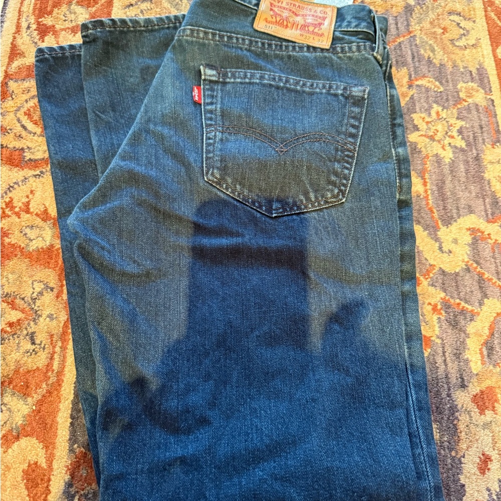 Levi's Men's Dark Blue Straight Jeans 32x32